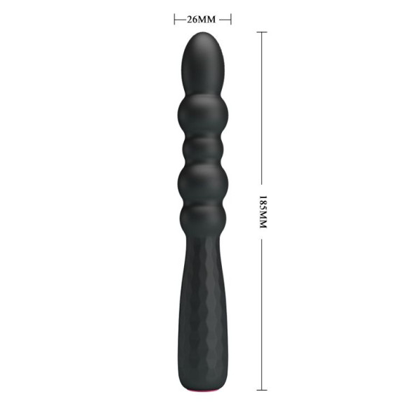 Черный гнущийся вибратор Monroe - 18,5 см. Черный гнущийся вибратор Monroe - 18,5 см.