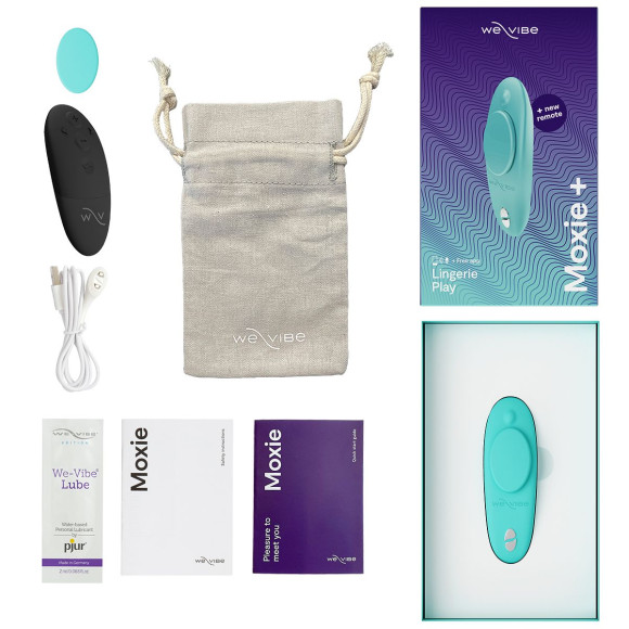 Аквамариновый вибратор в трусики We-Vibe Moxie+ Аквамариновый вибратор в трусики We-Vibe Moxie+