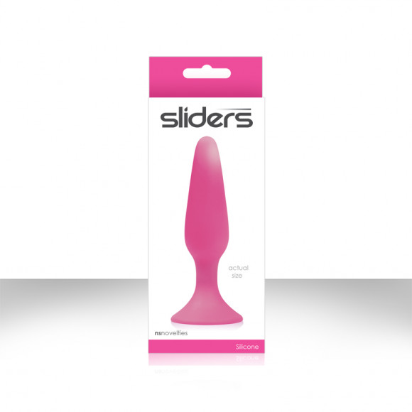 Розовая анальная пробка Sliders Silicone Anal Plugs Small на присоске - 11,35 см. Розовая анальная пробка Sliders Silicone Anal Plugs Small на присоске - 11,35 см.