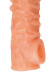 Телесная закрытая насадка с шершавой головкой Cock Sleeve 007 Size L - 17,6 см. Телесная закрытая насадка с шершавой головкой Cock Sleeve 007 Size L - 17,6 см.