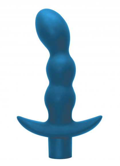 Бирюзовый анальный вибромассажёр Naughty - 14,5 см. Бирюзовый анальный вибромассажёр Naughty - 14,5 см.