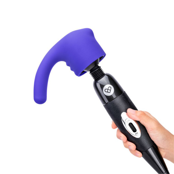 Фиолетовая насадка для wand-вибромассажера Deluxe Silicone G-Spot Wand Attachment Фиолетовая насадка для wand-вибромассажера Deluxe Silicone G-Spot Wand Attachment