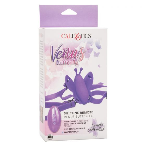 Фиолетовая вибробабочка на ремешках Silicone Remote Venus Butterfly Фиолетовая вибробабочка на ремешках Silicone Remote Venus Butterfly