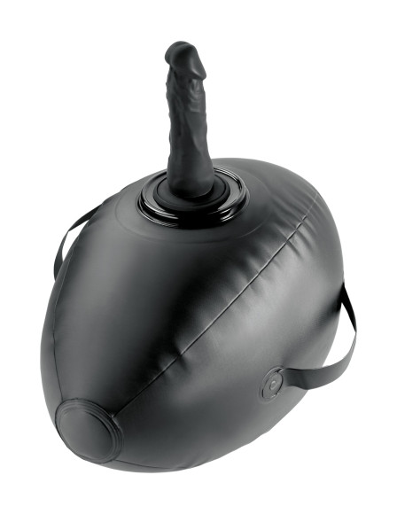 Черный надувной мяч с платформой для фиксации дилдо Body Dock Inflatable Love Ball Черный надувной мяч с платформой для фиксации дилдо Body Dock Inflatable Love Ball