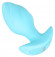 Голубая анальная пробка с вибрацией Cuties Vibrating Mini Butt Plug - 8 см. Голубая анальная пробка с вибрацией Cuties Vibrating Mini Butt Plug - 8 см.