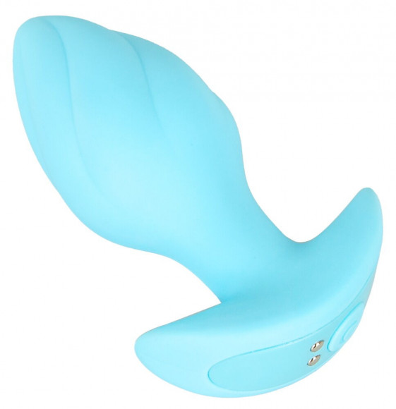 Голубая анальная пробка с вибрацией Cuties Vibrating Mini Butt Plug - 8 см. Голубая анальная пробка с вибрацией Cuties Vibrating Mini Butt Plug - 8 см.