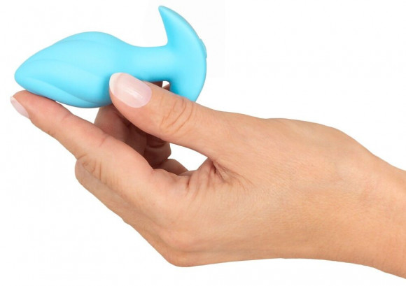 Голубая анальная пробка с вибрацией Cuties Vibrating Mini Butt Plug - 8 см. Голубая анальная пробка с вибрацией Cuties Vibrating Mini Butt Plug - 8 см.