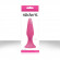 Розовая анальная пробка Sliders Silicone Anal Plugs Medium на присоске - 12,45 см.
