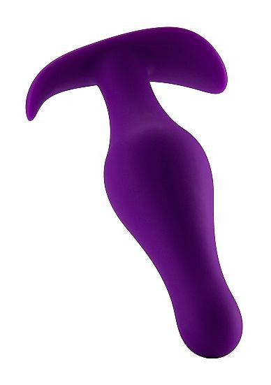 Фиолетовая анальная пробка Butt Plug with Handle Medium - 12,6 см. Фиолетовая анальная пробка Butt Plug with Handle Medium - 12,6 см.