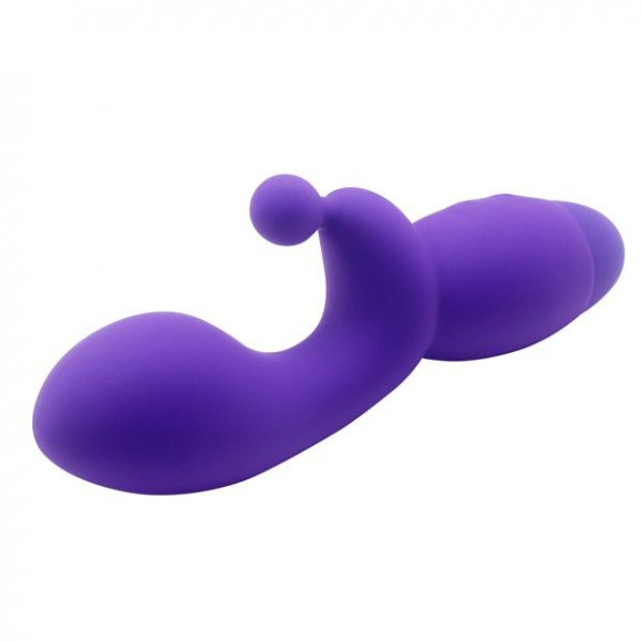 Фиолетовый вибратор INDULGENCE G Kiss - 16,5 см. Фиолетовый вибратор INDULGENCE G Kiss - 16,5 см.