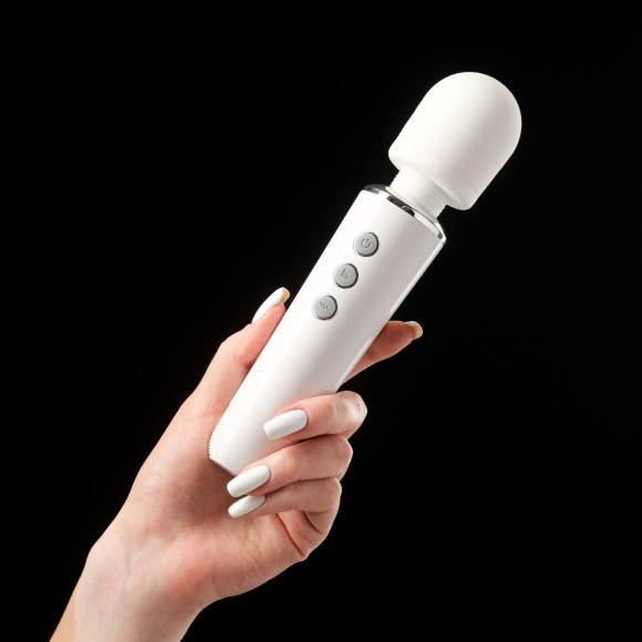Белый жезловый вибромассажёр Wand Massager - 19 см. Белый жезловый вибромассажёр Wand Massager - 19 см.