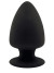 Черная анальная втулка Premium Silicone Plug XS - 8 см.
