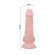 Телесный фаллоимитатор на присоске Super Dildo - 16,5 см. Телесный фаллоимитатор на присоске Super Dildo - 16,5 см.