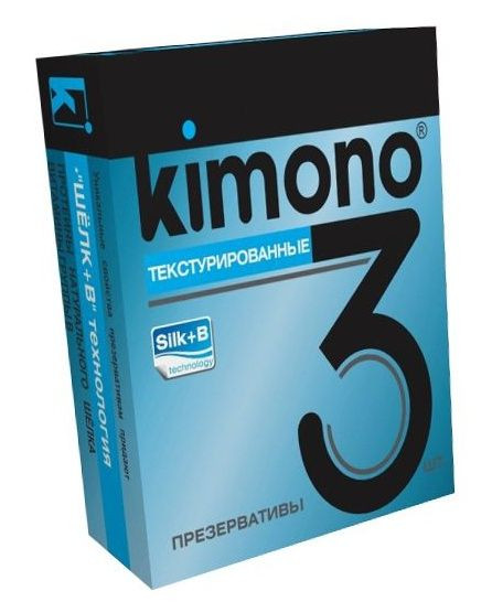 Текстурированные презервативы KIMONO - 3 шт. Текстурированные презервативы KIMONO - 3 шт.