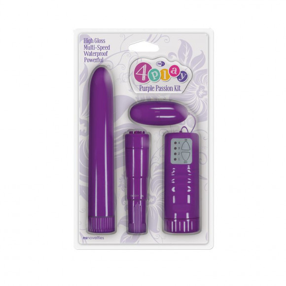Набор фиолетовых вибромассажеров Pleasure Purple Kit Набор фиолетовых вибромассажеров Pleasure Purple Kit