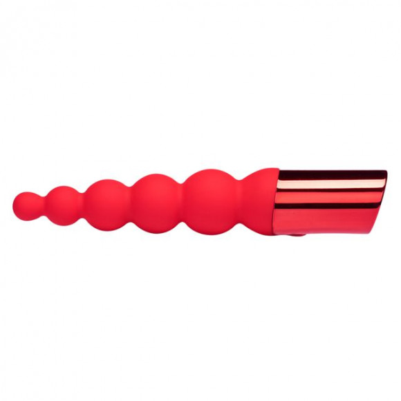 Красный вибратор-ёлочка Enamorment Ribbed Vibe - 18,2 см. Красный вибратор-ёлочка Enamorment Ribbed Vibe - 18,2 см.