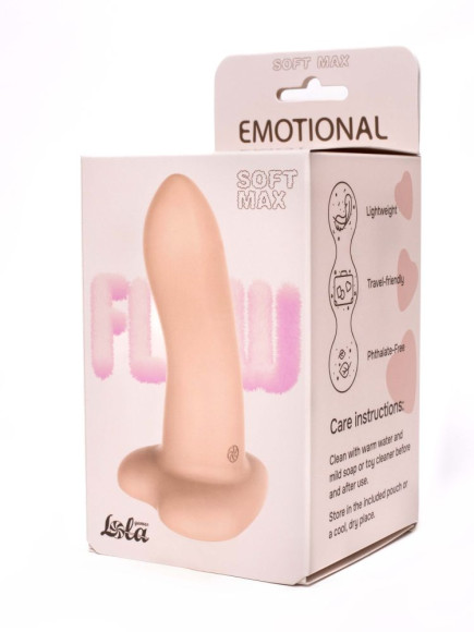 Телесный нереалистичный дилдо Emotional Soft Max - 13 см. Телесный нереалистичный дилдо Emotional Soft Max - 13 см.