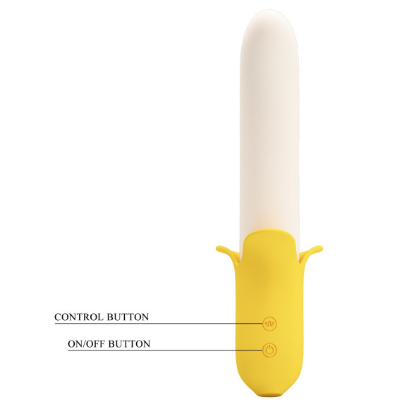 Силиконовый вибратор Banana Geek - 19,5 см. Силиконовый вибратор Banana Geek - 19,5 см.