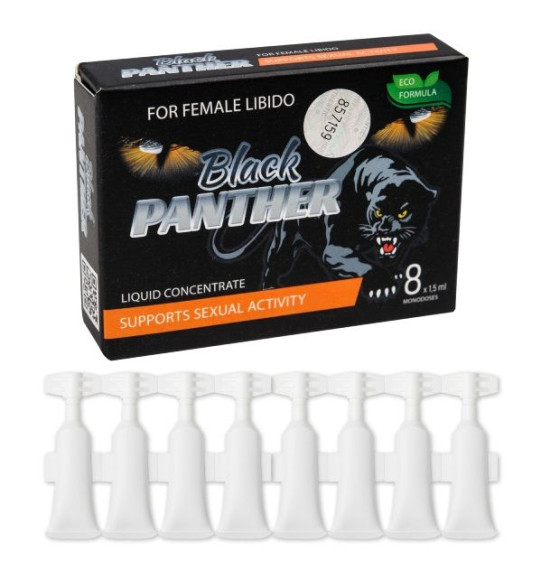 Пищевой концентрат для женщин BLACK PANTER - 8 монодоз (по 1,5 мл.) Пищевой концентрат для женщин BLACK PANTER - 8 монодоз (по 1,5 мл.)