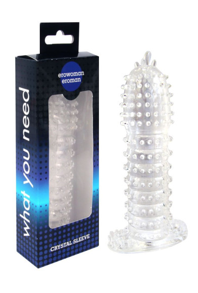 Закрытая прозрачная насадка Crystal sleeve - 12 см. Закрытая прозрачная насадка Crystal sleeve - 12 см.