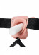 Телесный реалистичный вибрострапон-фаллопротез с мошонкой - 18 см. Телесный реалистичный вибрострапон-фаллопротез с мошонкой - 18 см.