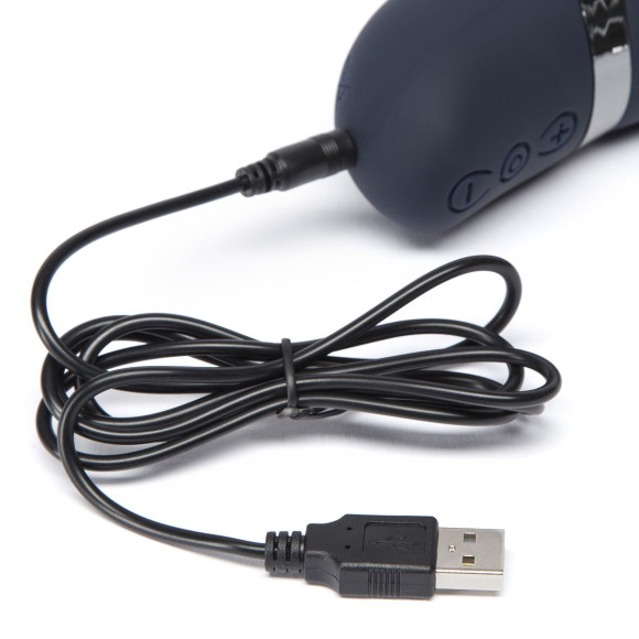 Тёмно-синий вибратор Oh My USB Rechargeable Rabbit Vibrator - 25,4 см. Тёмно-синий вибратор Oh My USB Rechargeable Rabbit Vibrator - 25,4 см.