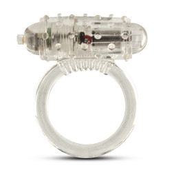 Прозрачное эрекционное виброкольцо VIBRATING COCK RING ERECTION MASTER Прозрачное эрекционное виброкольцо VIBRATING COCK RING ERECTION MASTER