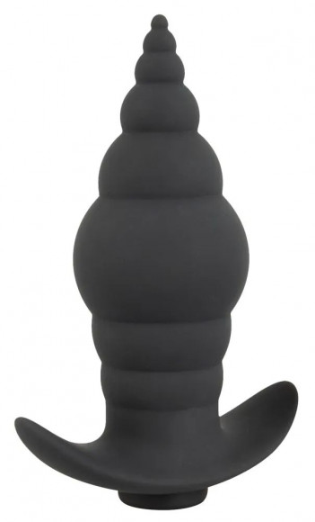 Черная анальная вибропробка RC Butt Plug - 9,6 см. Черная анальная вибропробка RC Butt Plug - 9,6 см.