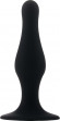 Чёрная фигурная анальная пробка Butt Plug with Suction Cup Large Чёрная фигурная анальная пробка Butt Plug with Suction Cup Large