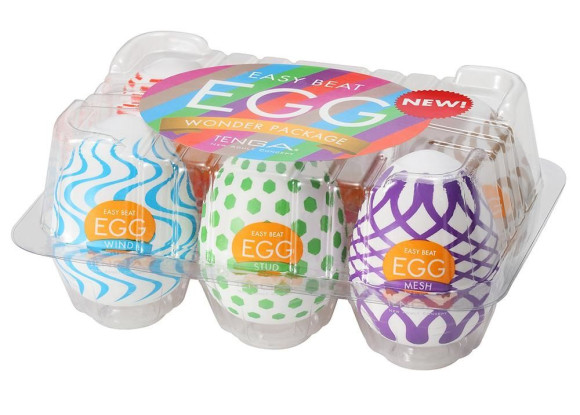 Набор из 6 мастурбаторов Tenga EGG IV с различным рельефом Набор из 6 мастурбаторов Tenga EGG IV с различным рельефом