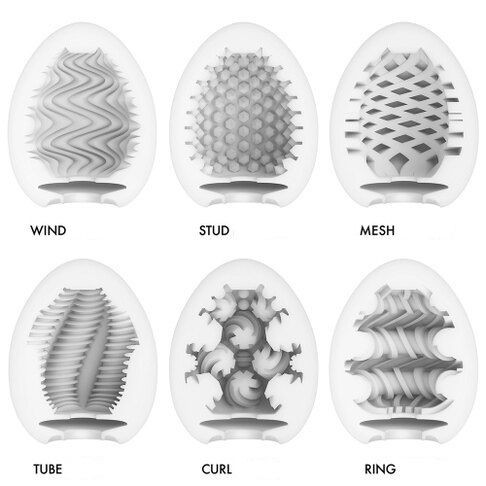 Набор из 6 мастурбаторов Tenga EGG IV с различным рельефом Набор из 6 мастурбаторов Tenga EGG IV с различным рельефом