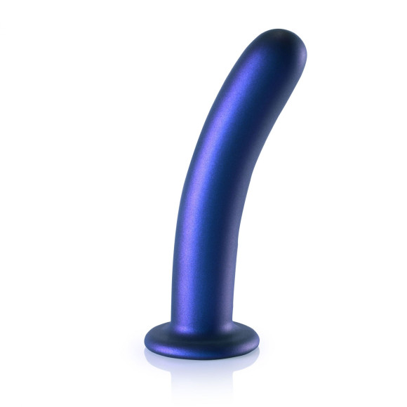 Синий фаллоимитатор Smooth G-Spot - 17,7 см. Синий фаллоимитатор Smooth G-Spot - 17,7 см.