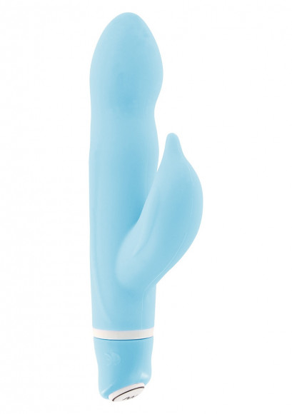 Голубой вибратор VIBE THERAPY FLIPPA - 14 см. Голубой вибратор VIBE THERAPY FLIPPA - 14 см.
