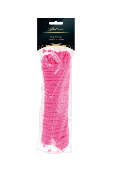 Розовая веревка для связывания Sweet Caress Rope - 10 метров Розовая веревка для связывания Sweet Caress Rope - 10 метров
