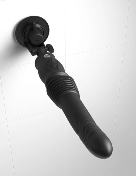 Черный автоматический вибромассажер с вибропулей Ultimate Silicone Thruster Черный автоматический вибромассажер с вибропулей Ultimate Silicone Thruster