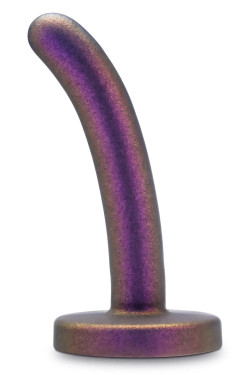 Фиолетовая насадка с гладкой поверхностью Surrender 4.75 Inch Beginner Pegging Dildo - 12 см.