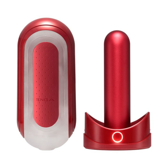 Красный мастурбатор Flip Zero Red & Warmer с подогревом Красный мастурбатор Flip Zero Red & Warmer с подогревом