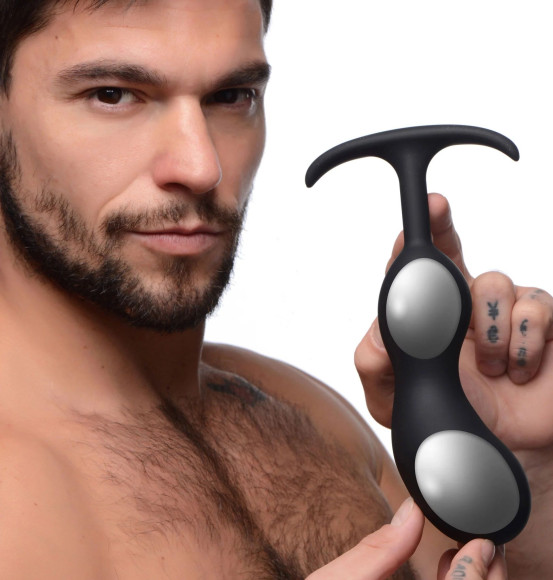 Черный массажер простаты с утяжелителями Premium Silicone Weighted Prostate Plug XL - 20,8 см. Черный массажер простаты с утяжелителями Premium Silicone Weighted Prostate Plug XL - 20,8 см.