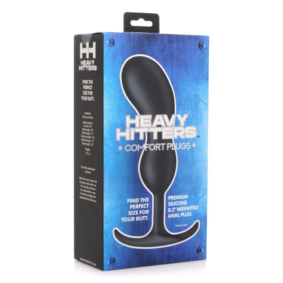 Черный массажер простаты с утяжелителями Premium Silicone Weighted Prostate Plug XL - 20,8 см. Черный массажер простаты с утяжелителями Premium Silicone Weighted Prostate Plug XL - 20,8 см.