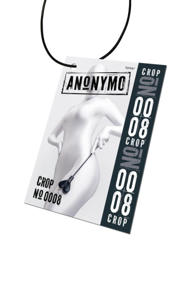 Черный стек со шлепком в форме сердца Anonymo - 35 см. Черный стек со шлепком в форме сердца Anonymo - 35 см.