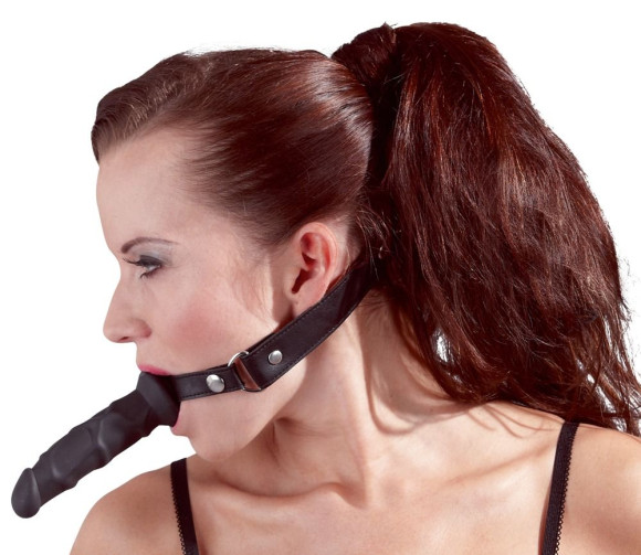 Кляп с наружным фаллоимитатором Knebel mit Dildo Кляп с наружным фаллоимитатором Knebel mit Dildo
