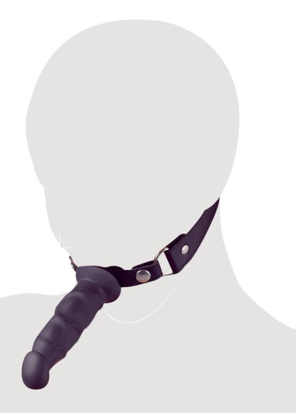 Кляп с наружным фаллоимитатором Knebel mit Dildo Кляп с наружным фаллоимитатором Knebel mit Dildo
