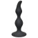 Чёрная анальная пробка Curved Anal Plug Black - 12,5 см.