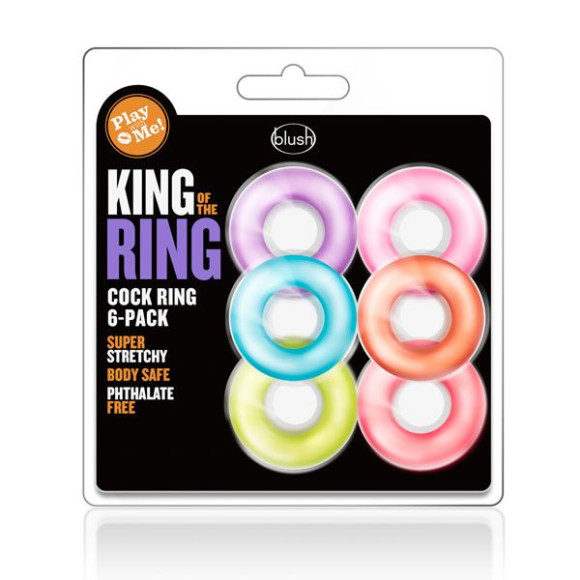 Набор из 6 эрекционных колец King of the Ring Набор из 6 эрекционных колец King of the Ring