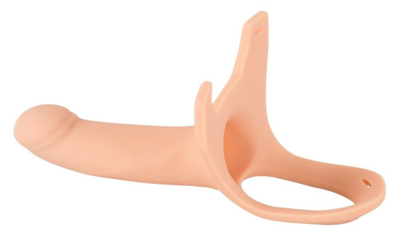 Силиконовый полый страпон на ремнях Silicone Strap-on - 16 см. Силиконовый полый страпон на ремнях Silicone Strap-on - 16 см.