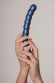 Синий фаллоимитатор Beaded G-Spot - 17 см. Синий фаллоимитатор Beaded G-Spot - 17 см.