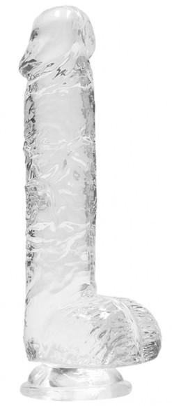 Прозрачный фаллоимитатор Realrock Crystal Clear 6 inch - 17 см. Прозрачный фаллоимитатор Realrock Crystal Clear 6 inch - 17 см.