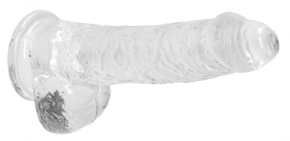 Прозрачный фаллоимитатор Realrock Crystal Clear 6 inch - 17 см. Прозрачный фаллоимитатор Realrock Crystal Clear 6 inch - 17 см.