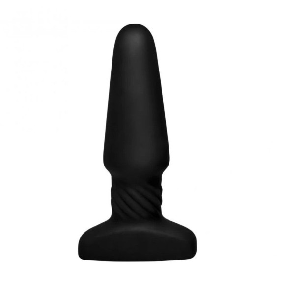 Черная анальная пробка Slim R Smooth Rimming Plug with Remote - 14 см. Черная анальная пробка Slim R Smooth Rimming Plug with Remote - 14 см.