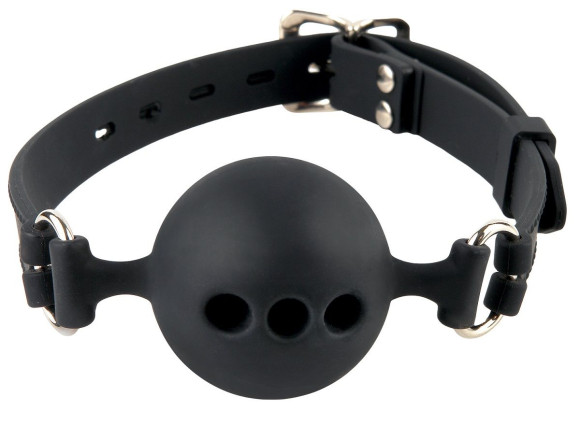 Силиконовый кляп-шар с отверстиями для дыхания Silicone Breathable Ball Gag Small Силиконовый кляп-шар с отверстиями для дыхания Silicone Breathable Ball Gag Small
